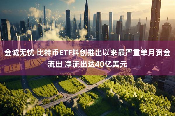 金诚无忧 比特币ETF料创推出以来最严重单月资金流出 净流出达40亿美元