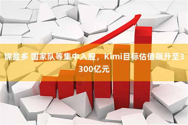 锦盈多 国家队等集中入股，Kimi目标估值飙升至3300亿元